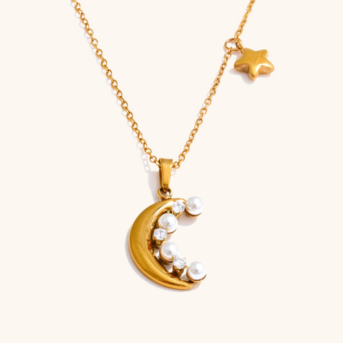 Luna Star Drop Necklace
