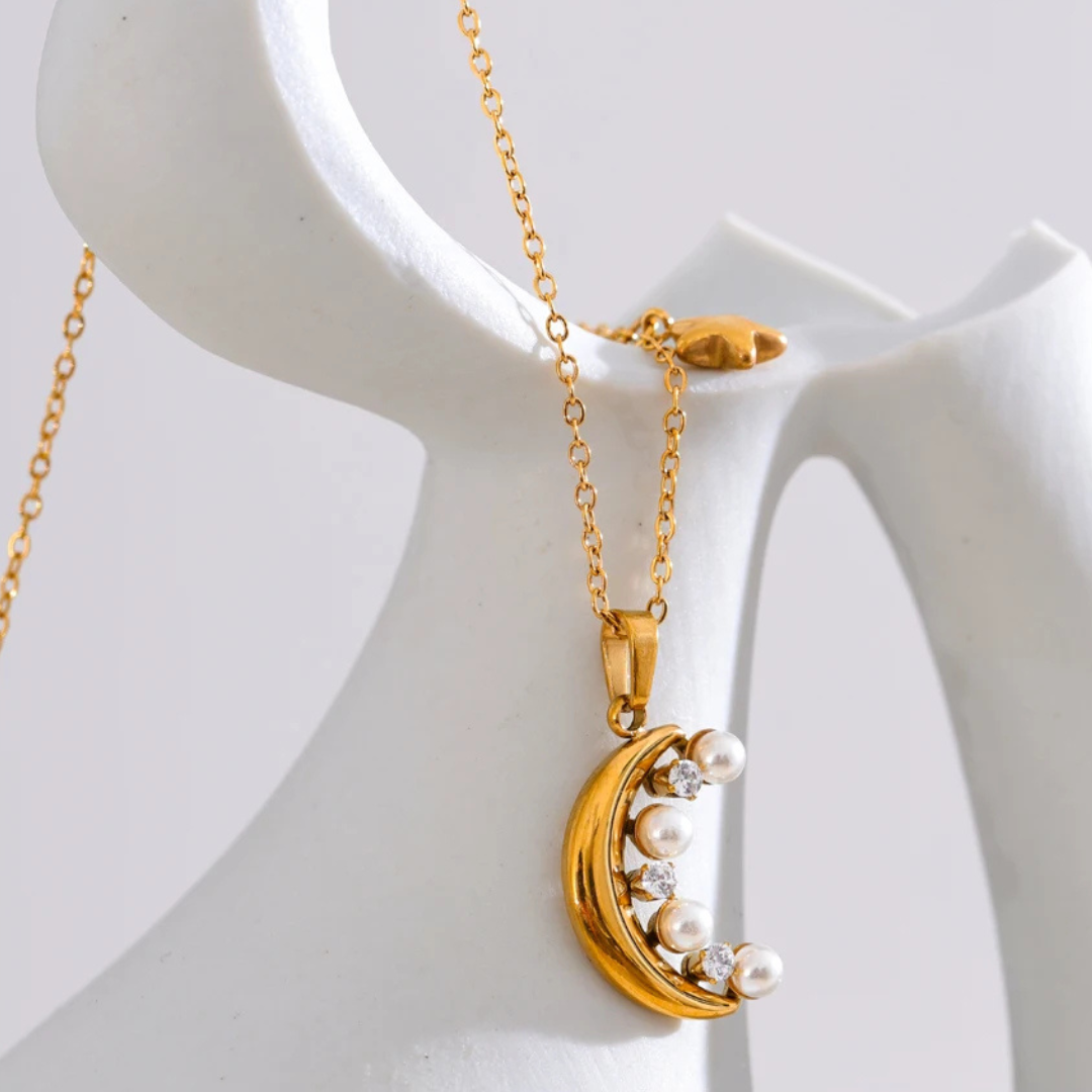 Luna Star Drop Necklace