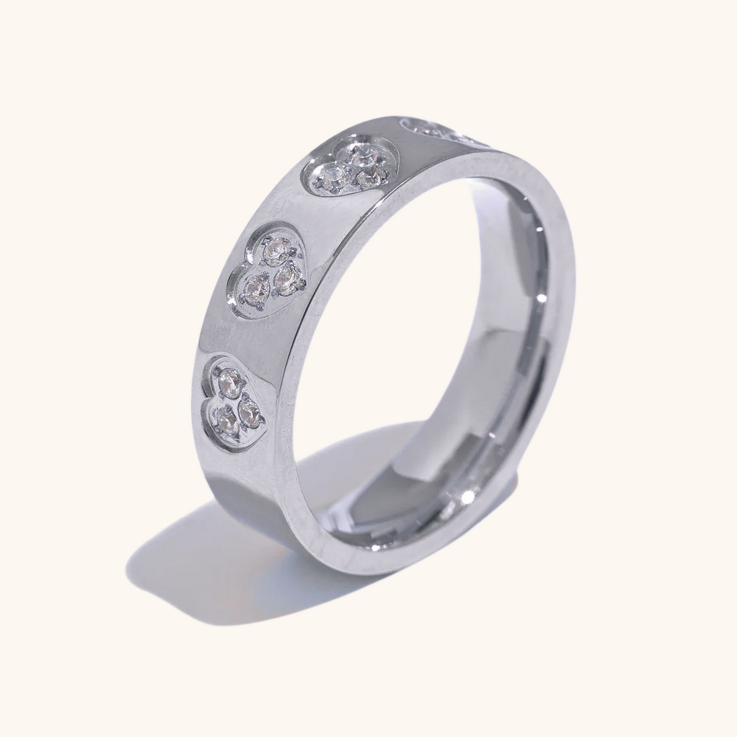 Heartstone Band Ring