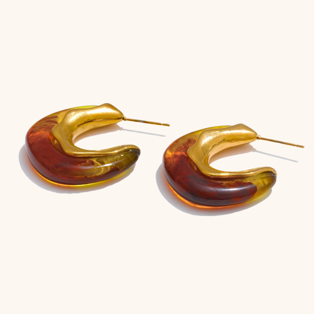 Arc C-Shape Earrings