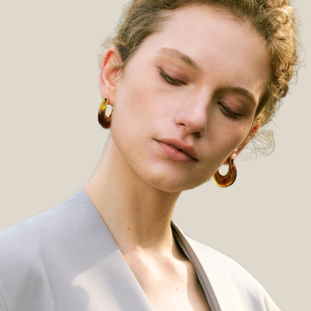 Arc C-Shape Earrings