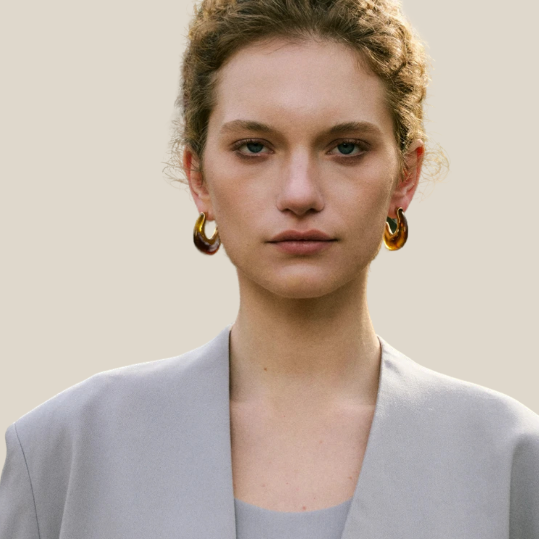 Arc C-Shape Earrings