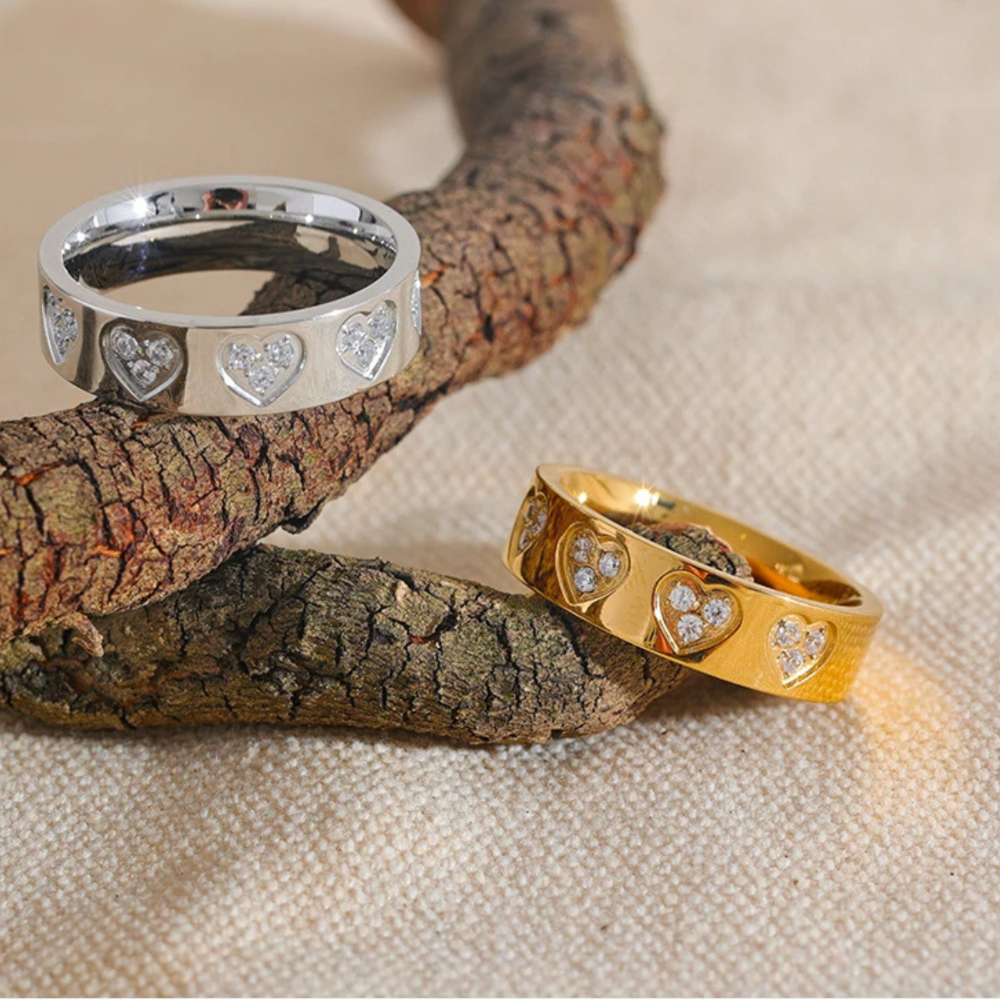 Heartstone Band Ring