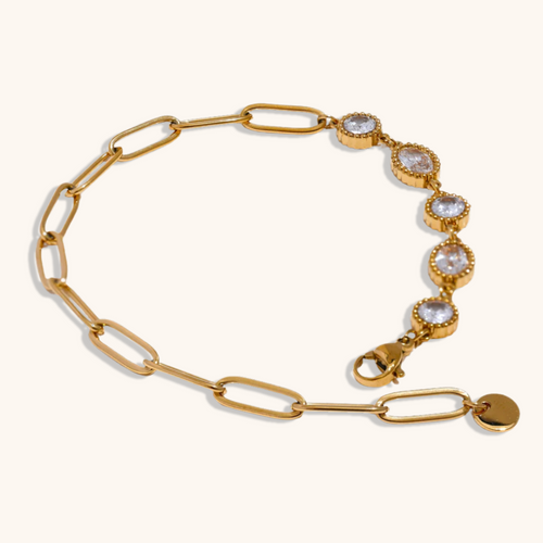 Linked Sparkle Chain Bracelet