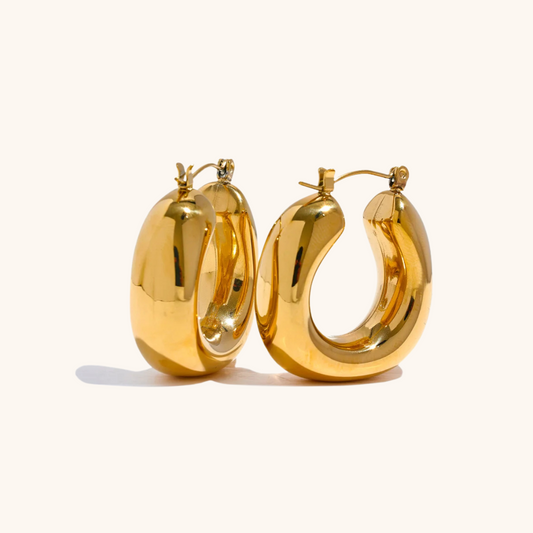 Bold Chunky Hoop Earrings