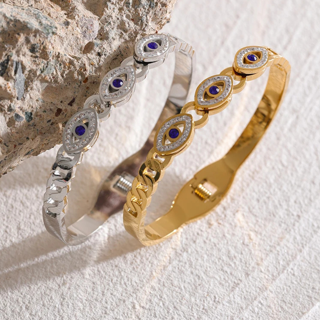 Evil Multi-Eye Charm Bangle