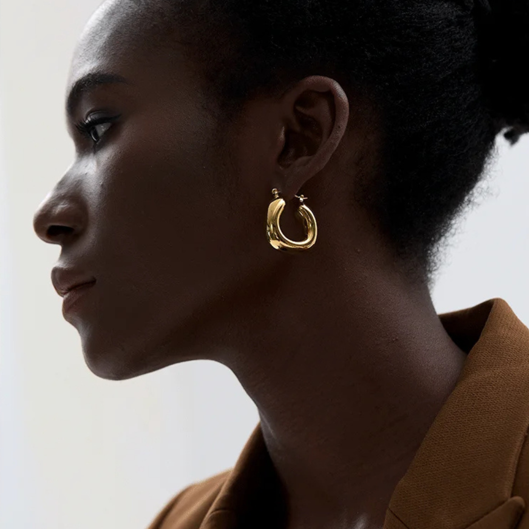 Bold Chunky Hoop Earrings