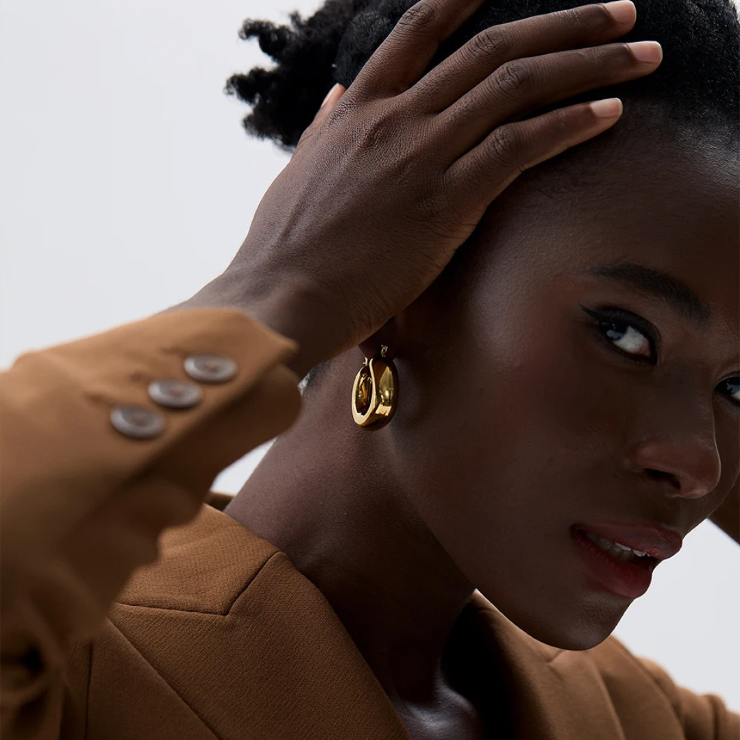 Bold Chunky Hoop Earrings