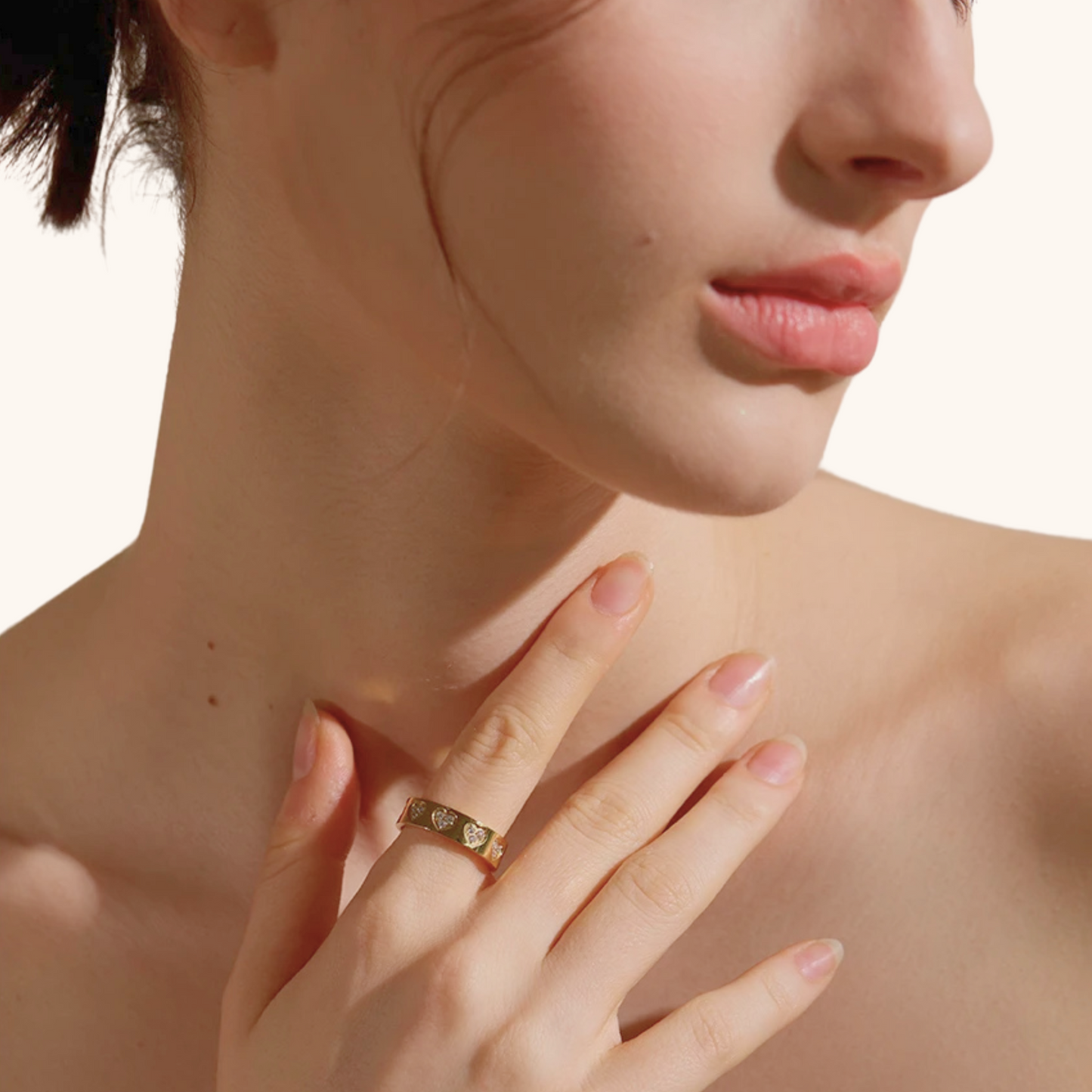 Heartstone Band Ring