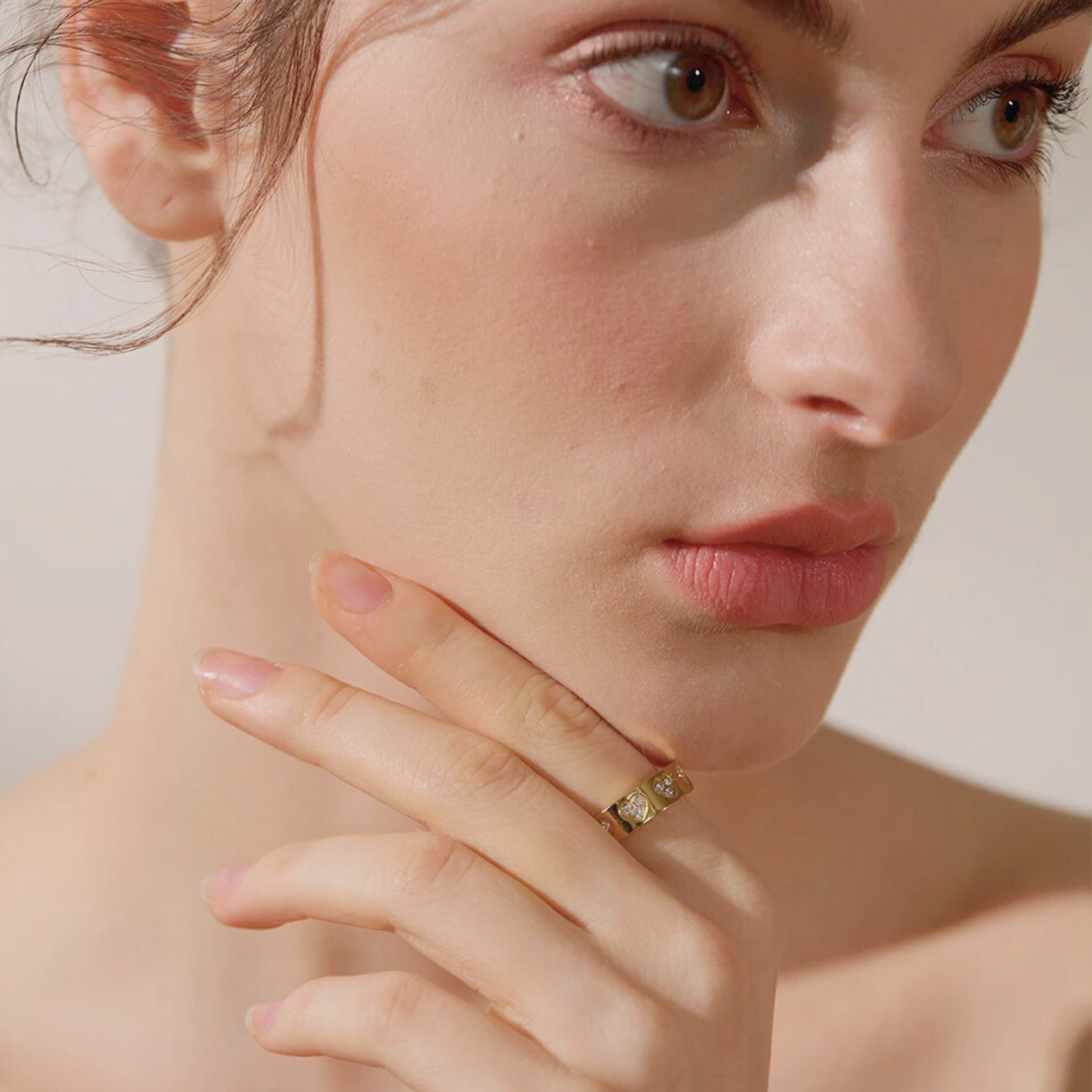 Heartstone Band Ring