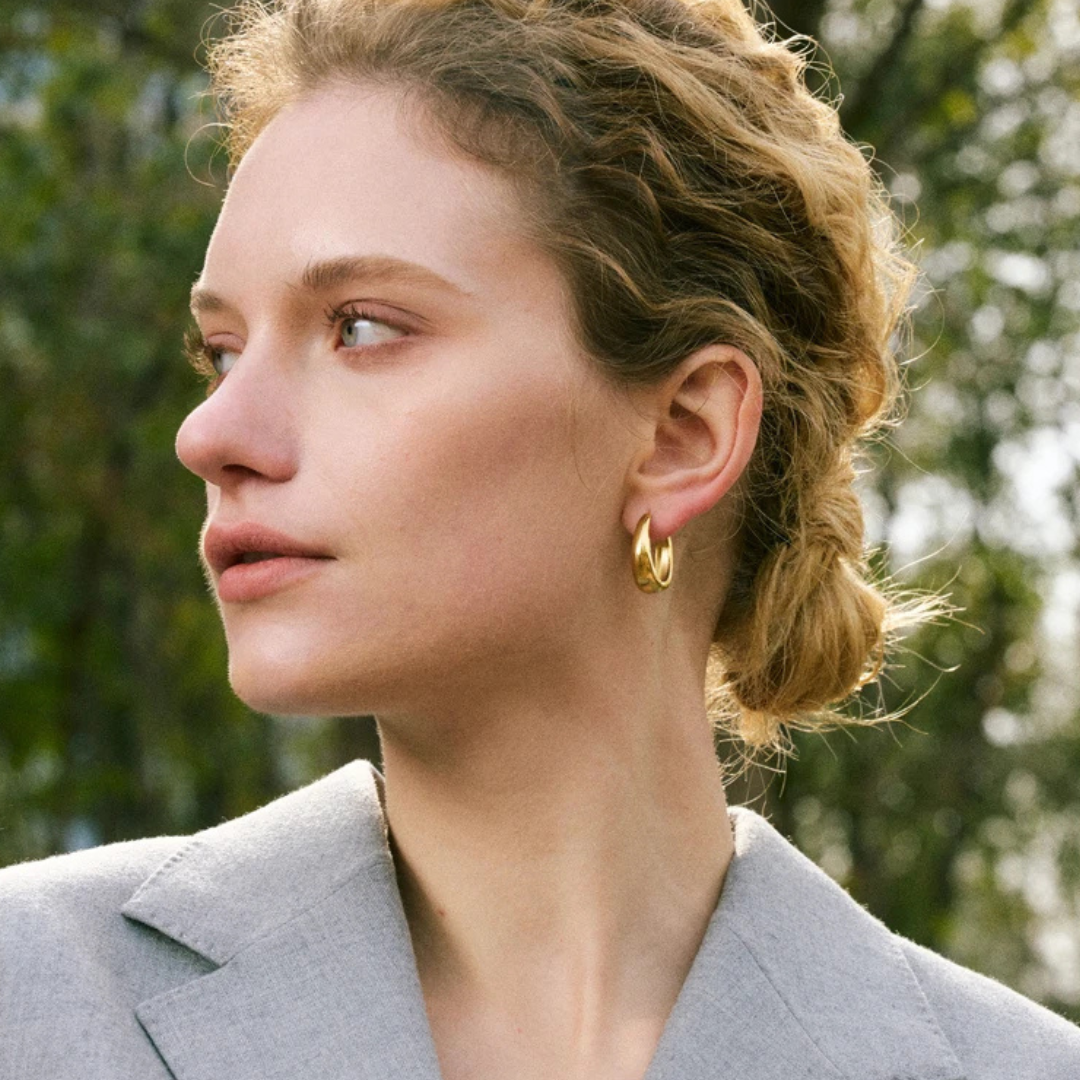 U-Shape Hoop Earrings