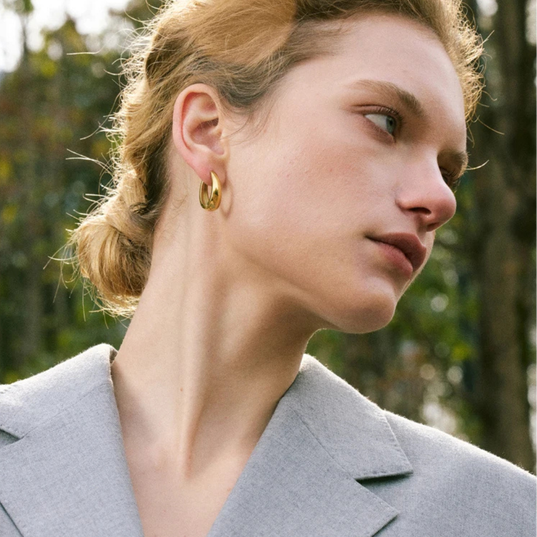 U-Shape Hoop Earrings