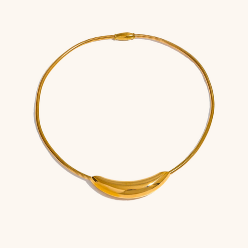 Curved Choker Necklace