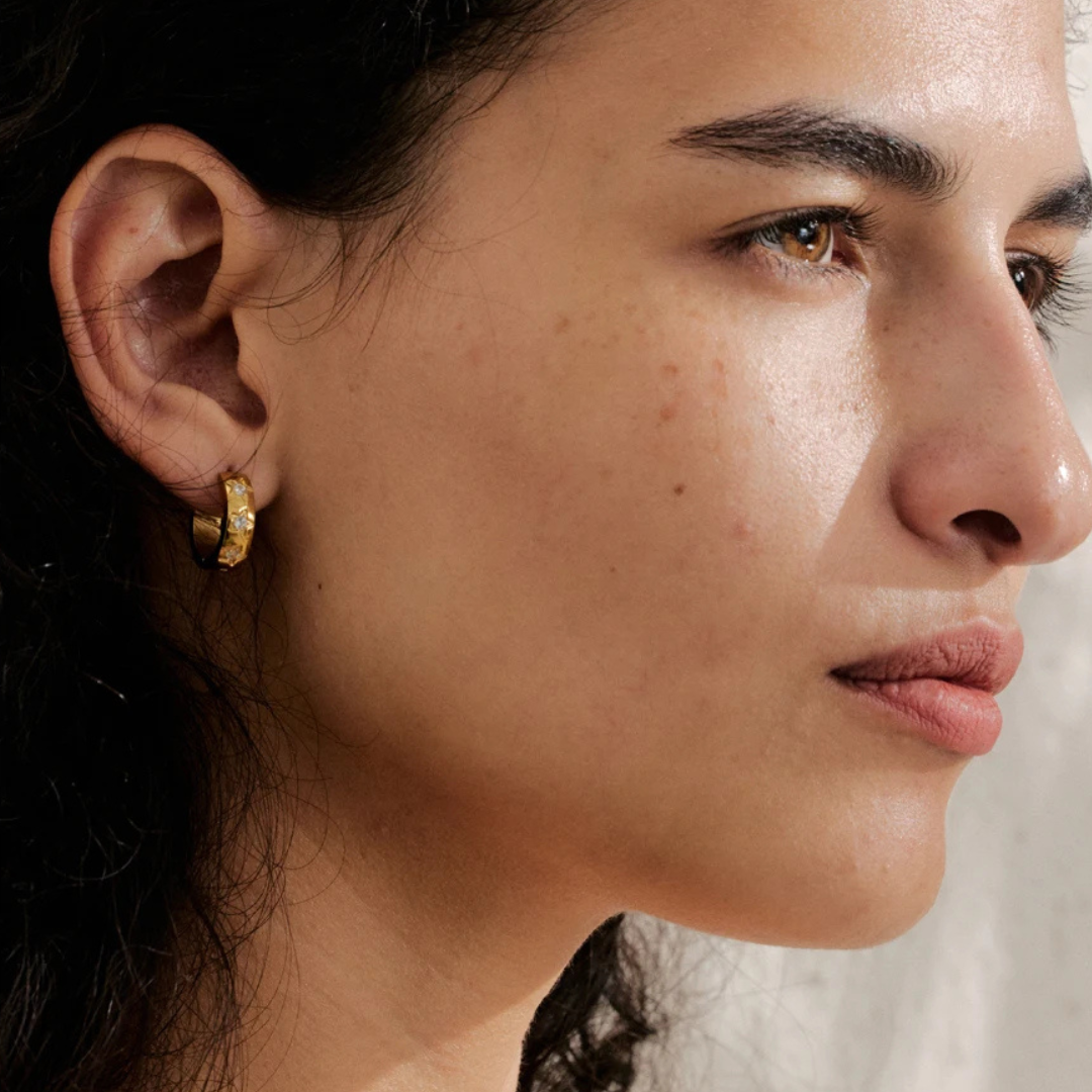 Star Hoop Earrings