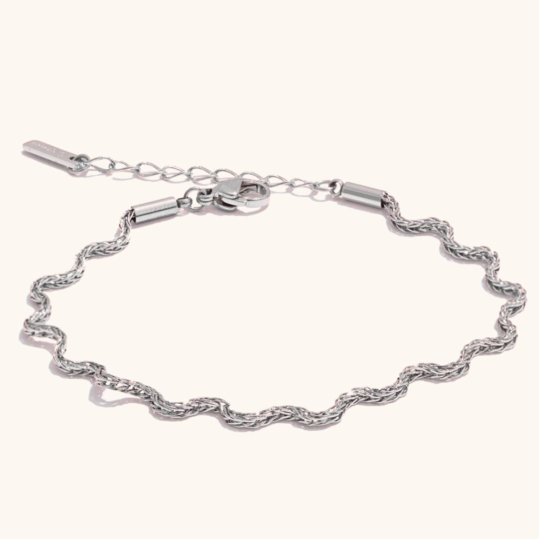 Wave Link Chain Bracelet