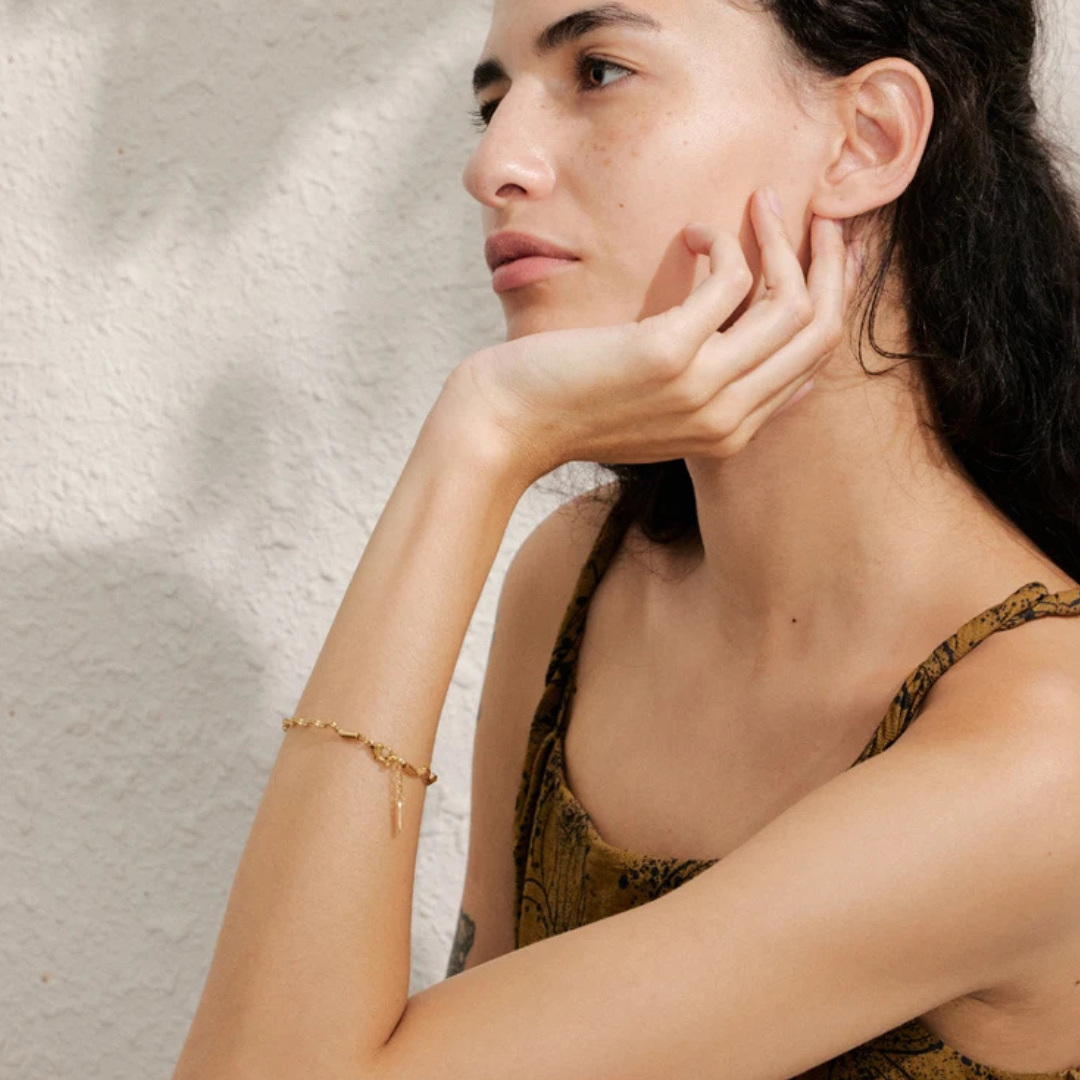 Wave Link Chain Bracelet