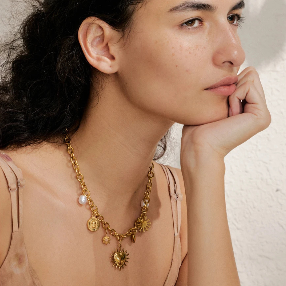 Sunheart Charm Necklace