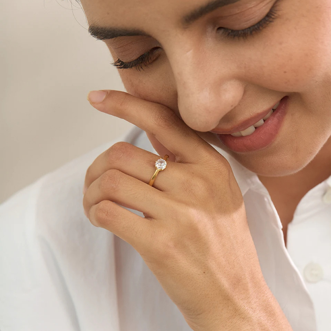 Round Cut Solitaire Ring