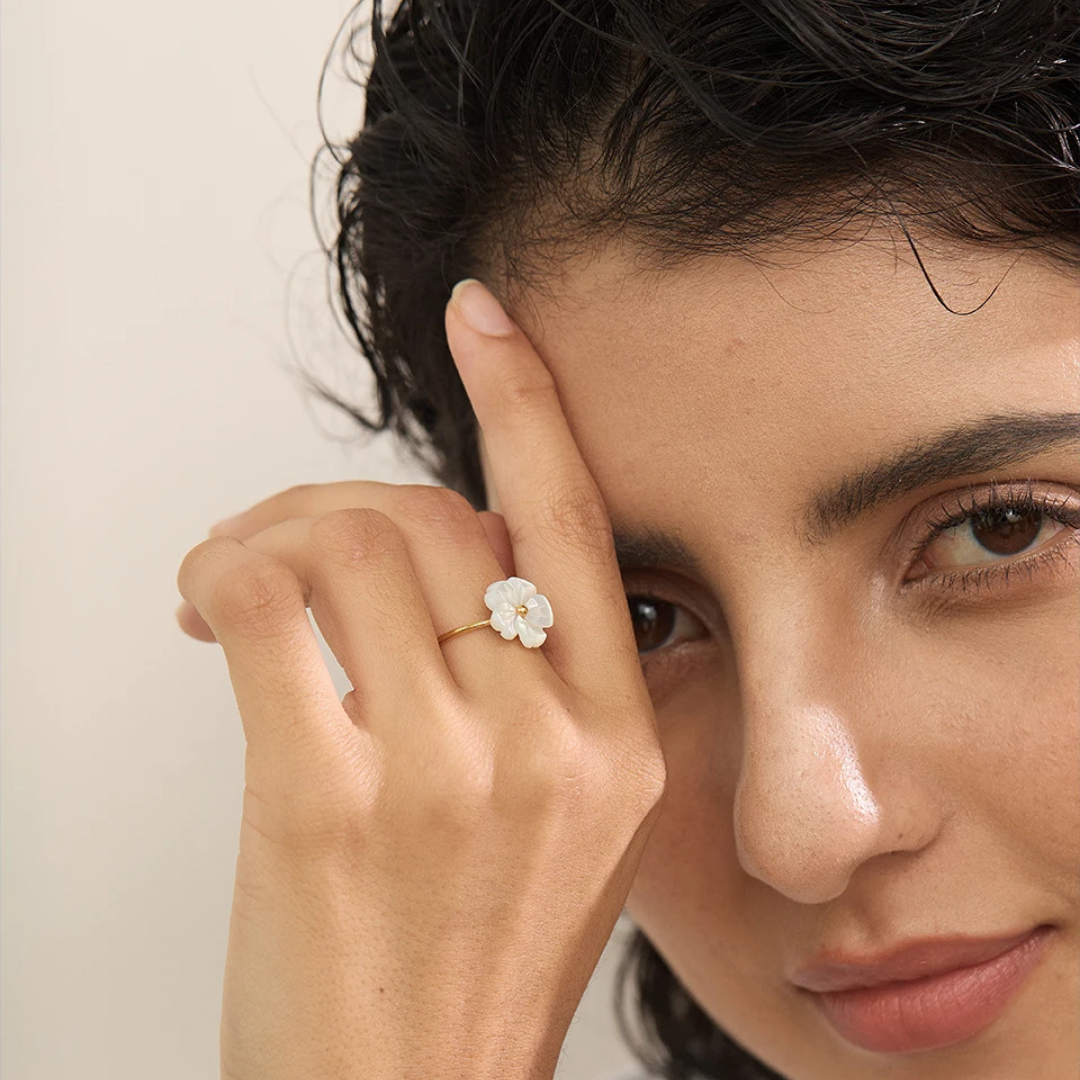 Flower Open Ring