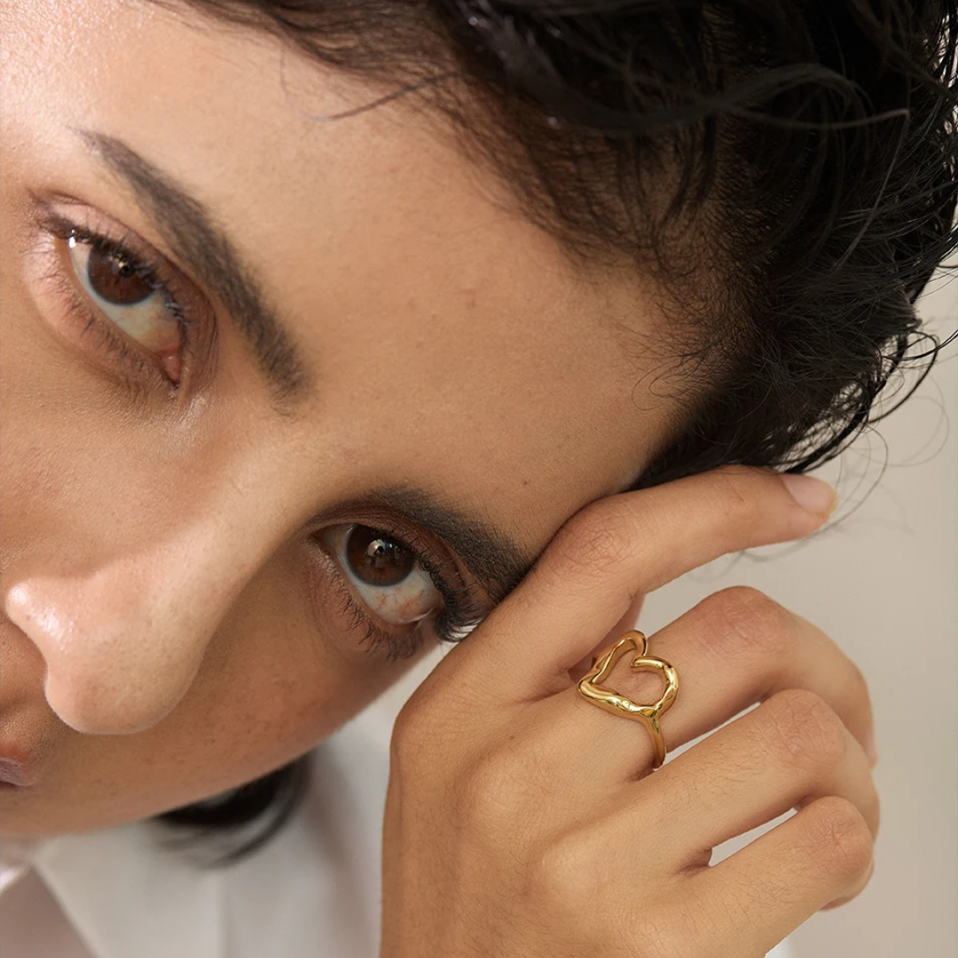 Hollow Heart Ring