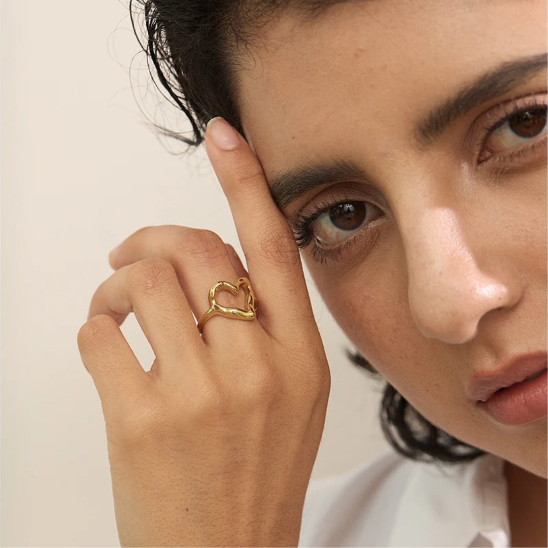 Hollow Heart Ring