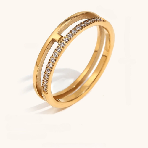 Double Row Pavé Ring