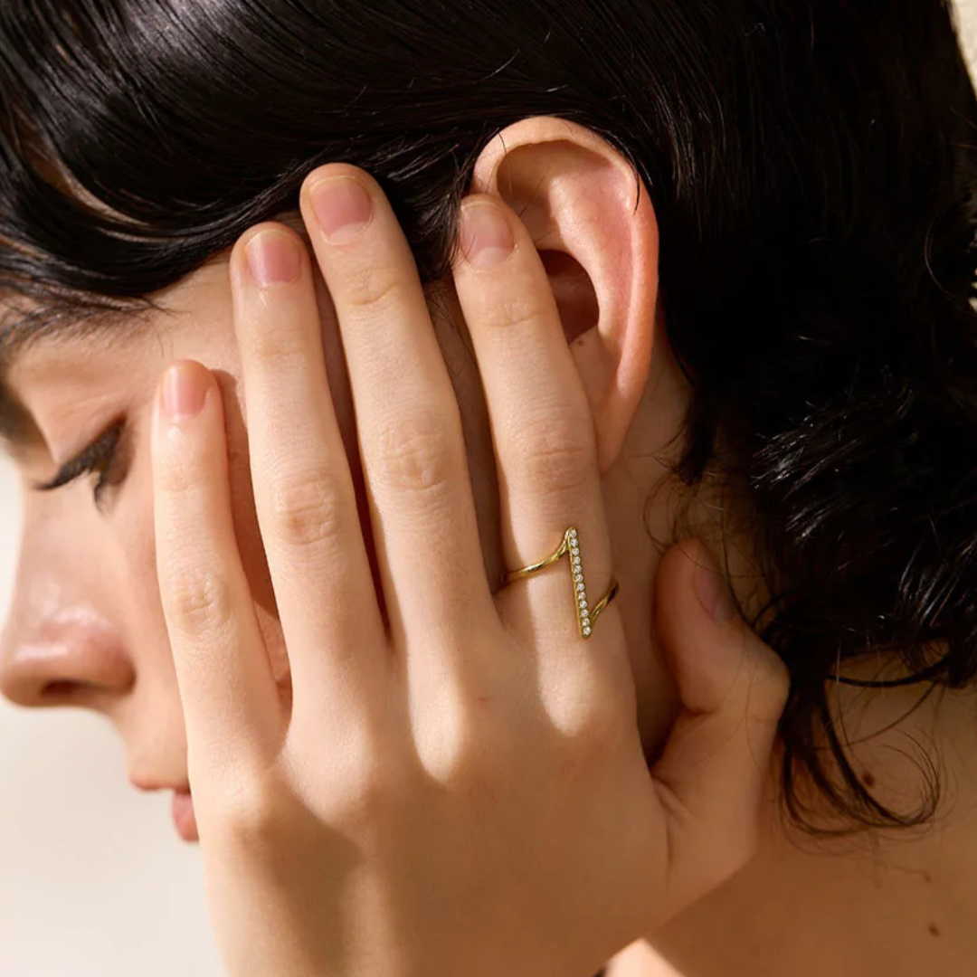Linear Twist Ring