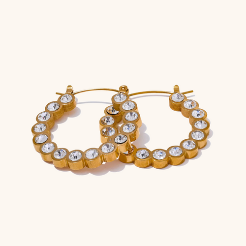 Halo Row Hoop Earrings