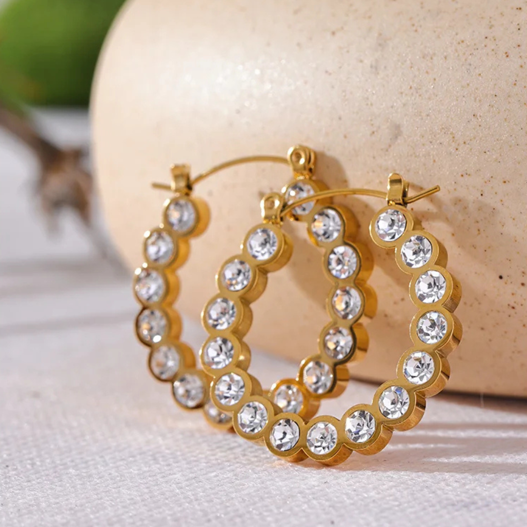 Halo Row Hoop Earrings
