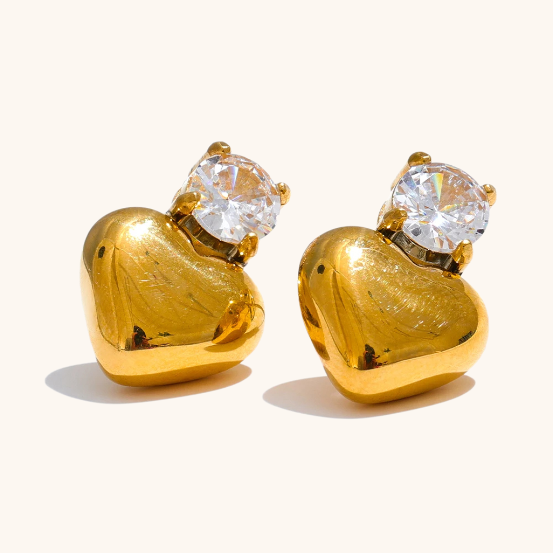 Heart Stud Earrings