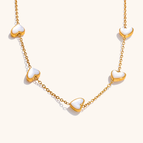Shell Heart Chain Necklace