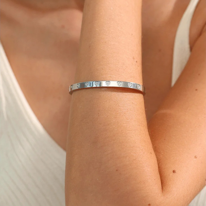 Zirconia Love Bangle