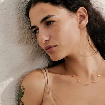Shell Heart Chain Necklace