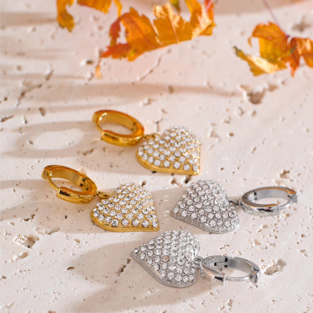 Heartfall Drop Earrings