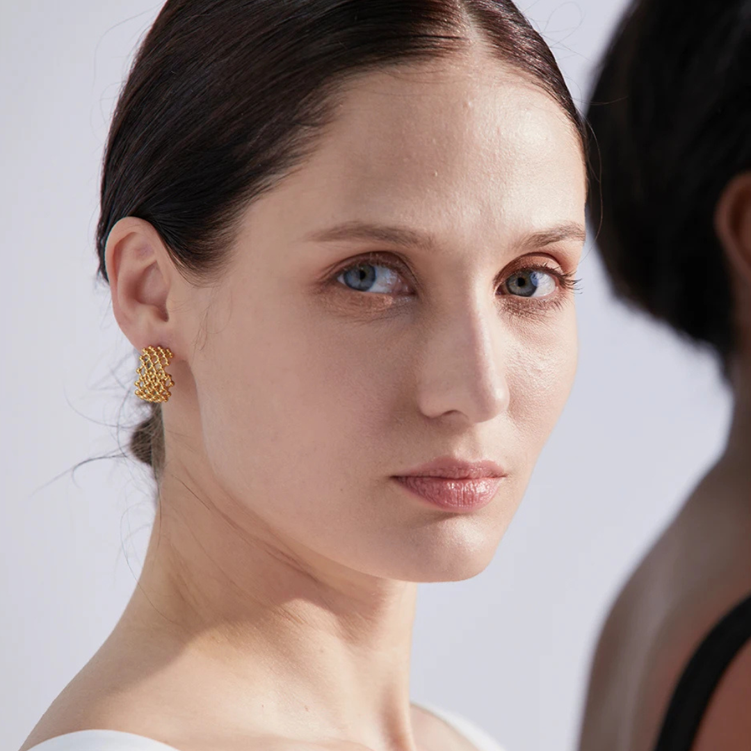 Geometric Loop Earrings