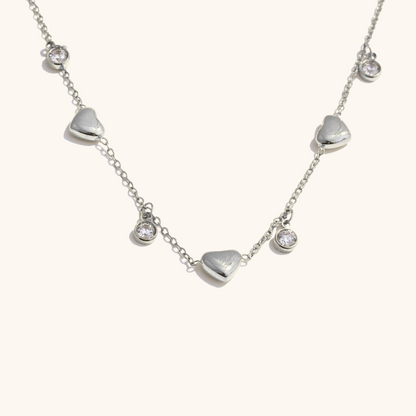 Heart Drop Chain Necklace