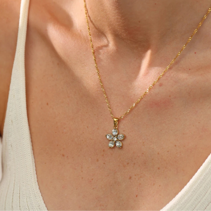 Blossom Sparkle Pendant Necklace