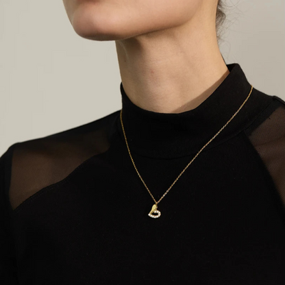 Sparkle Heart Pendant Necklace