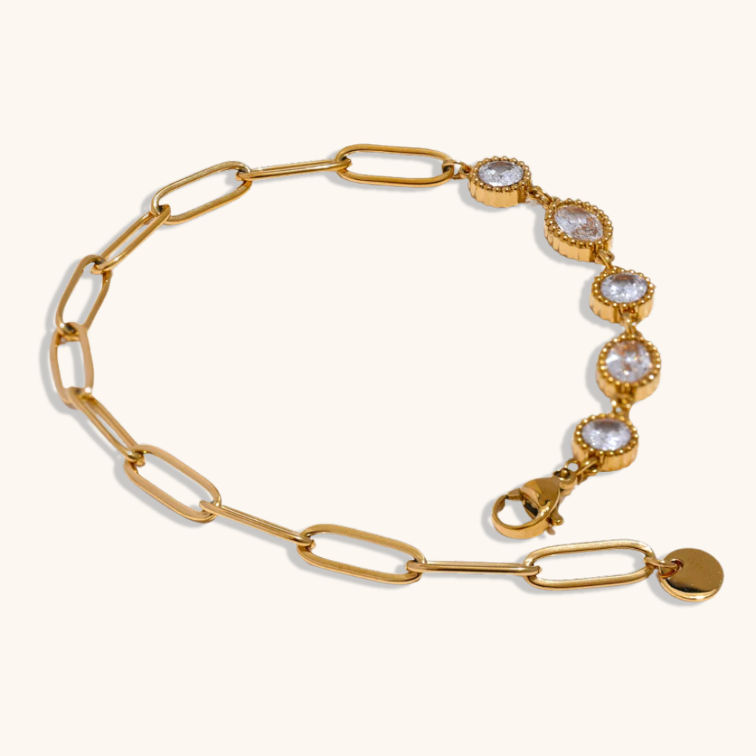 Linked Sparkle Chain Bracelet