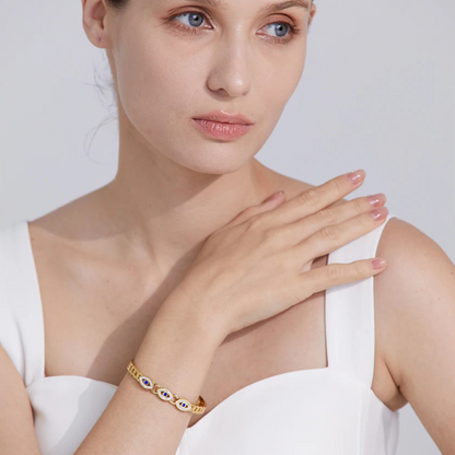Evil Multi-Eye Charm Bangle
