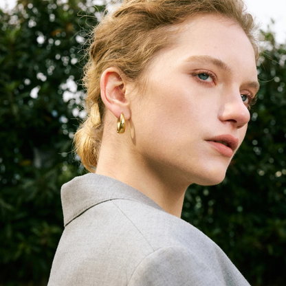 U-Shape Hoop Earrings