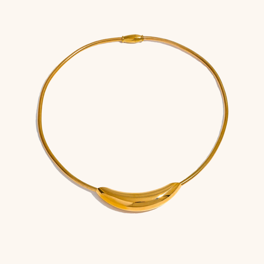 Curved Choker Necklace