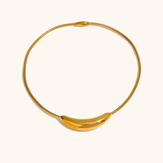 Curved Choker Necklace