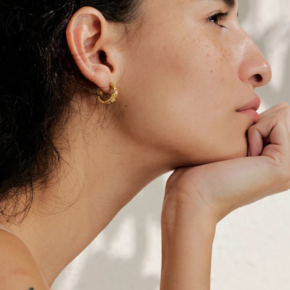 Star Hoop Earrings