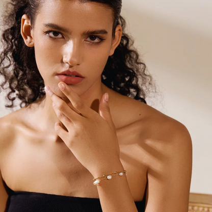 Perlen-Doppelschicht-Armband