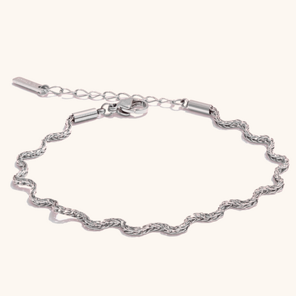 Wave Link Chain Bracelet