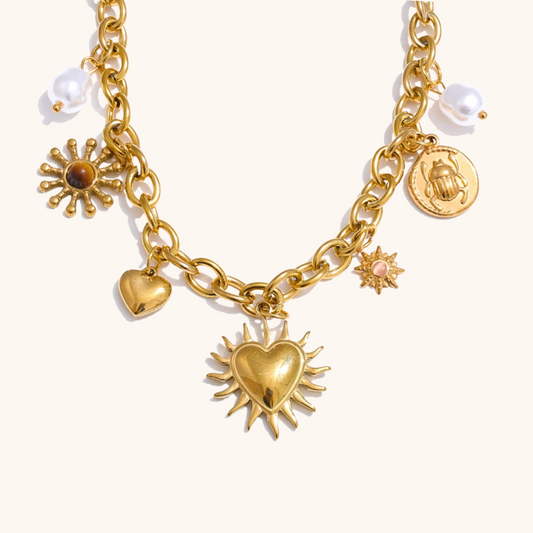 Sunheart Charm Necklace