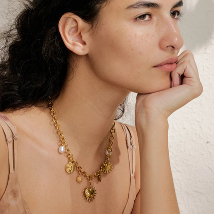 Sunheart Charm Necklace
