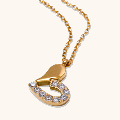 Sparkle Heart Pendant Necklace