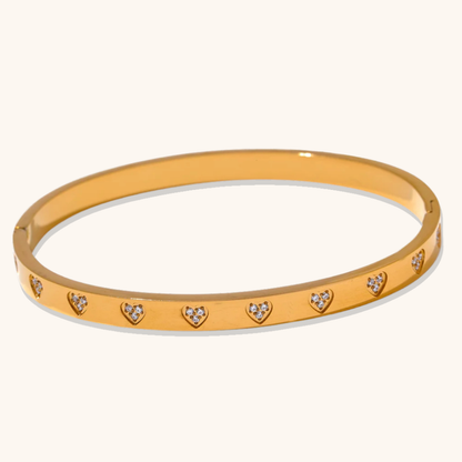 Zirconia Love Bangle